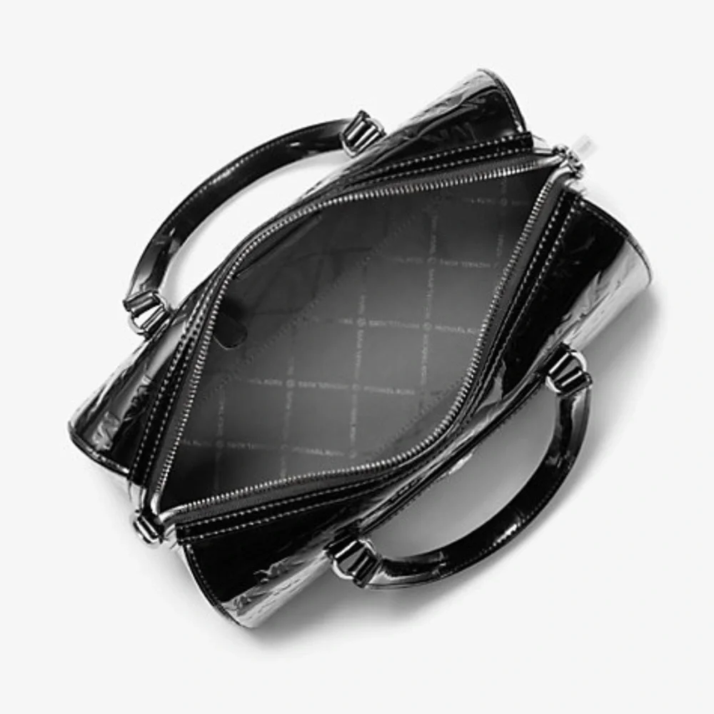 MICHAEL KORS Jet Set Medium Patent Logo Debossed Duffel Crossbody Bag
Black
NWT - Picture 2 of 16